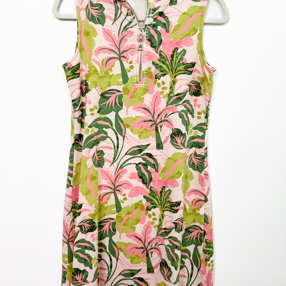 Spartina 449 Serena Half-Zip Dress – Clara Palm Paradise - Size S